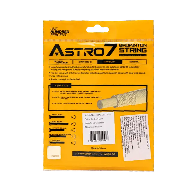 Hundred Astro 7 Badminton String Hundred Astro 7 Badminton String