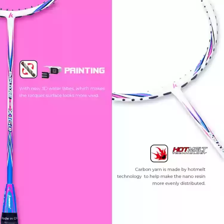 Kawasaki Explore-X160 Blue+Purple – Lightweight Badminton Racquet